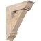 Ekena Millwork Traditional Traditional Smooth Bracket w/ Offset Brace, Douglas Fir, 7 1/2"W x 24"D x 28"H BKT0806X24X28TRA01SDF - alternate 1